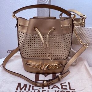 Michael Kors Metallic Gold Shoulder Bag! Dust Bag included!